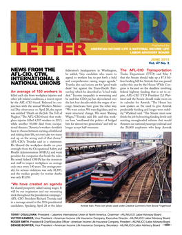 LETTER LABOR ADVISORY BOARD JUNE 2015 Vol