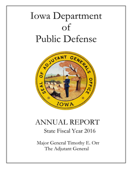 Fiscal Year 2016 Annual Report