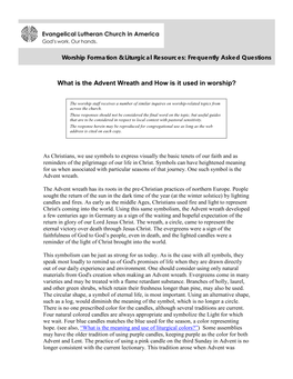 The Advent Wreath and How Is It Used in Worship?