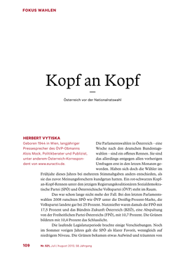 Kopf an Kopf