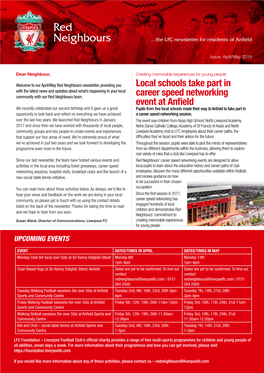 Red Neighbours ...The LFC Newsletter for Residents of Anfield