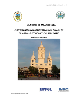 Municipio De Zacatecoluca Plan Estratégico Participativo Con Énfasis