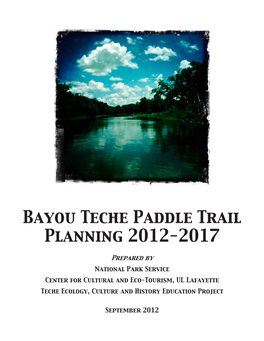Bayou Teche Paddle Trail Planning Document