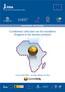 Conférence Africaine Sur Les Transferts D'argent Et Les Réseaux Postaux