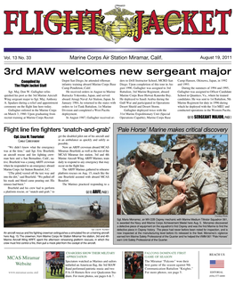 3Rd MAW Welcomes New Sergeant Major