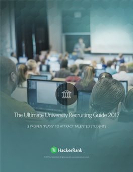 The Ultimate University Recruiting Guide 2017