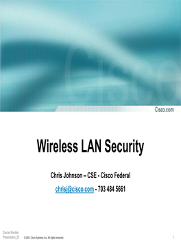 Wireless LAN Security