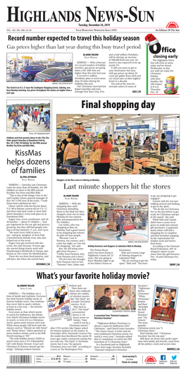 HIGHLANDS NEWS-SUN Tuesday, December 24, 2019