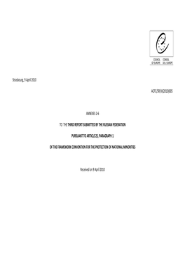 Strasbourg, 9 April 2010 ACFC/SR/III(2010)005