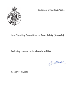 Reducing Trauma on Local Roads in NSW