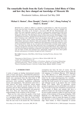 The Remarkable Fossils from the Early Cretaceous Jehol Biota of China and How They Have Changed Our Knowledge of Mesozoic Life