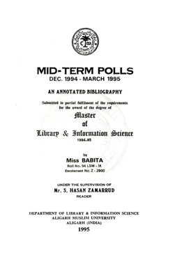 Mid-Term Polls