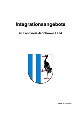 Integrationsangebote Im Landkreis Jerichower Land“