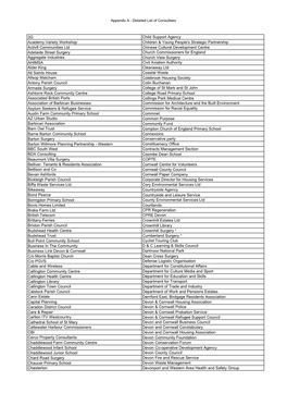 Appendix a - Detailed List of Consultees