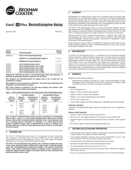 Benzodiazepine Assay