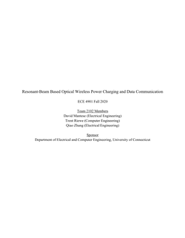 Resonant-Beam Based Optical Wireless Power Charging and Data Communication