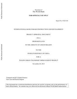 World Bank Document