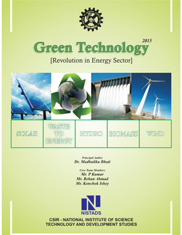 Green Technology Revolution in Energy Sector