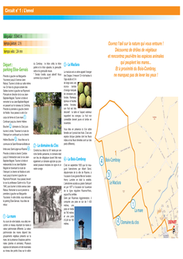 Circuit N° 1 : L'envol Départ : Parking Elise-Gervais Ouvrez L