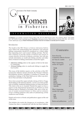 SPC Women-In-Fisheries Information Bulletin #4