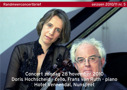 Concertbrief Nr. 5-2010-2011