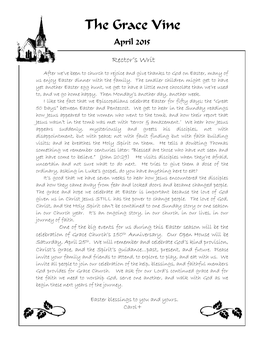 The Grace Vine April 2015