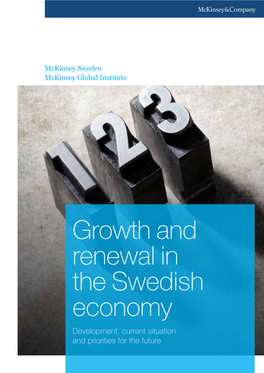 Growth and Renewal in the Swedish Economy