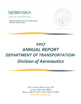 2017 ANNUAL REPORT Division of Aeronautics