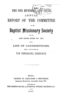 Baptist Missionary Society