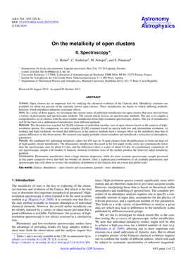 On the Metallicity of Open Clusters II
