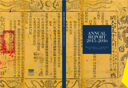 Annual Report 2015–2016 National Library of Australia Annual Report 2015–2016