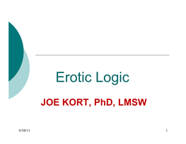 Erotic Logic