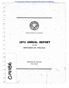 1973 Annual Report of 'The