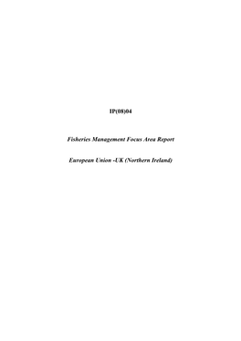 04 Fisheries Management Focus Area Report European Union