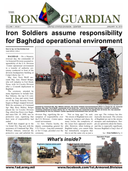 Iron Soldiers Assume Responsibility for Baghdad Operational Environment
