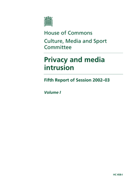 Privacy and Media Intrusion