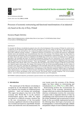 Environmental & Socio-Economic Studies