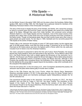 03-Villa Spada-A Historical Note-Gearoid O'broin.Pdf