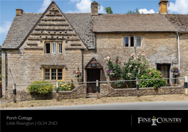 Porch Cottage Little Rissington | GL54 2ND