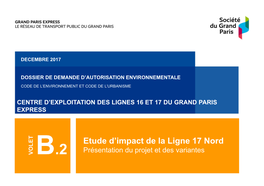 Etude D'impact De La Ligne 17 Nord