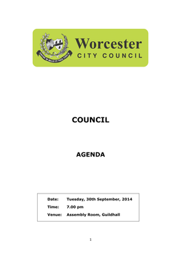 (Public Pack)Agenda Document for Council, 30/09/2014 19:00