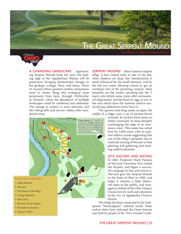 The Great Serpent Mound the World’S Most Famous Effigy