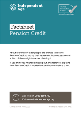 Pension Credit