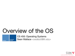 Operating System Overview