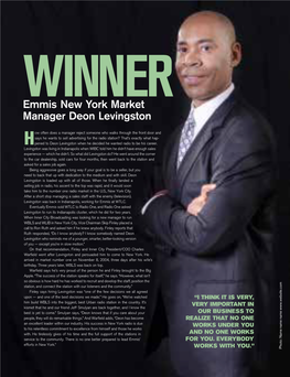 Emmis New York Market Manager Deon Levingston