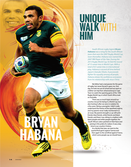 Bryan Habana Was a Wing for the South African Team That Won the 2007 Rugby World Cup