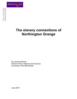 The Slavery Connections of Northington Grange