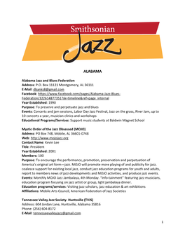 Download the 2019 Directory of Jazz Societies