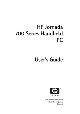 Hewlett Packard Jornada Handheld PC (H/PC), You Can Keep in Touch with Your Office, Home, and Clients Through E- Mail and the Internet