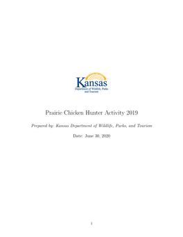 Prairie Chicken Hunter Activity 2019